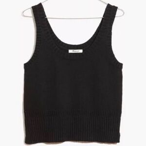 Madewell Minton Double Scoop Tank - Black
